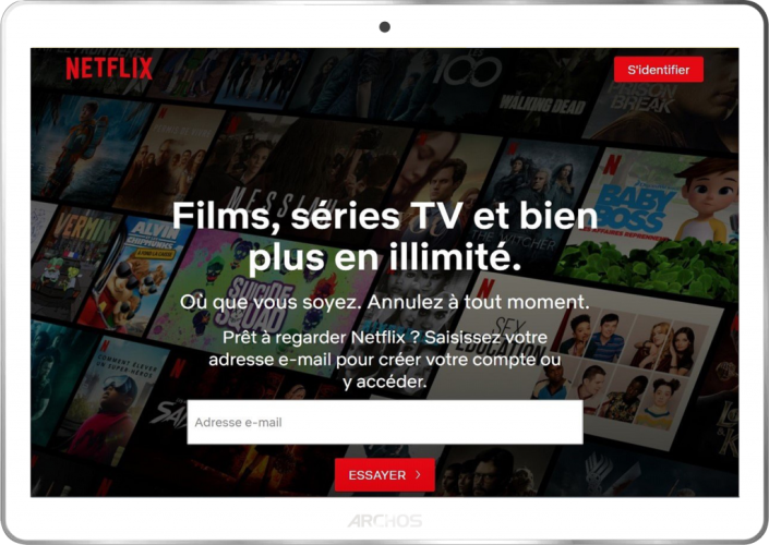 T96 WIFI front netflix